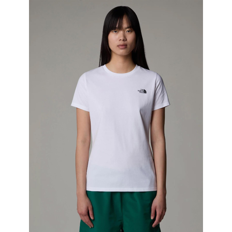 T-shirt simple dome blanc femme - The North Face