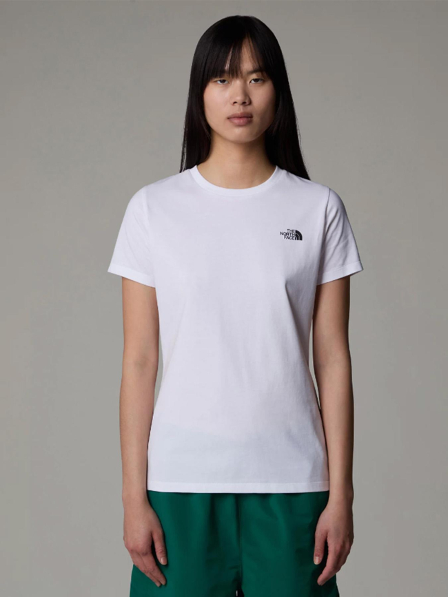 T-shirt simple dome blanc femme - The North Face