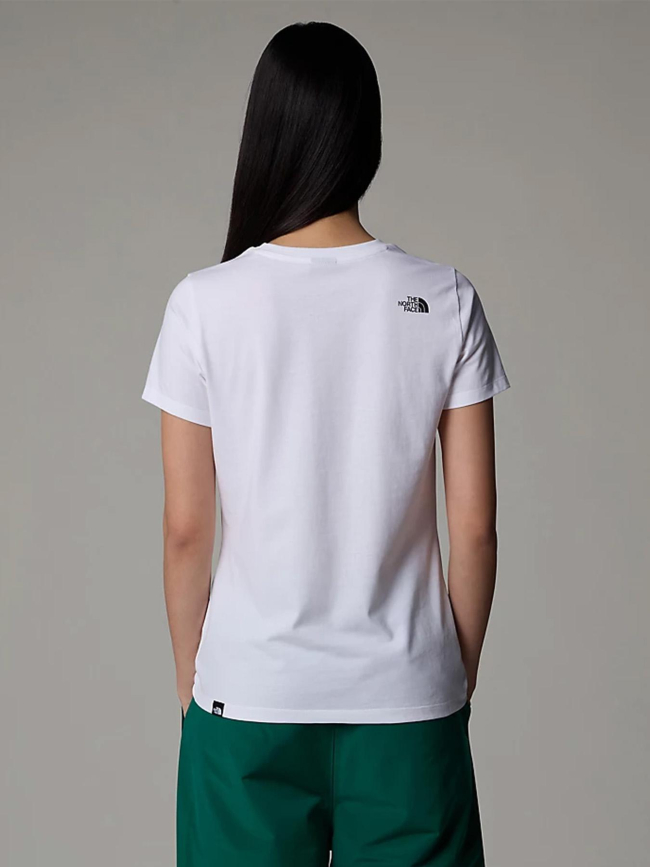 T-shirt simple dome blanc femme - The North Face