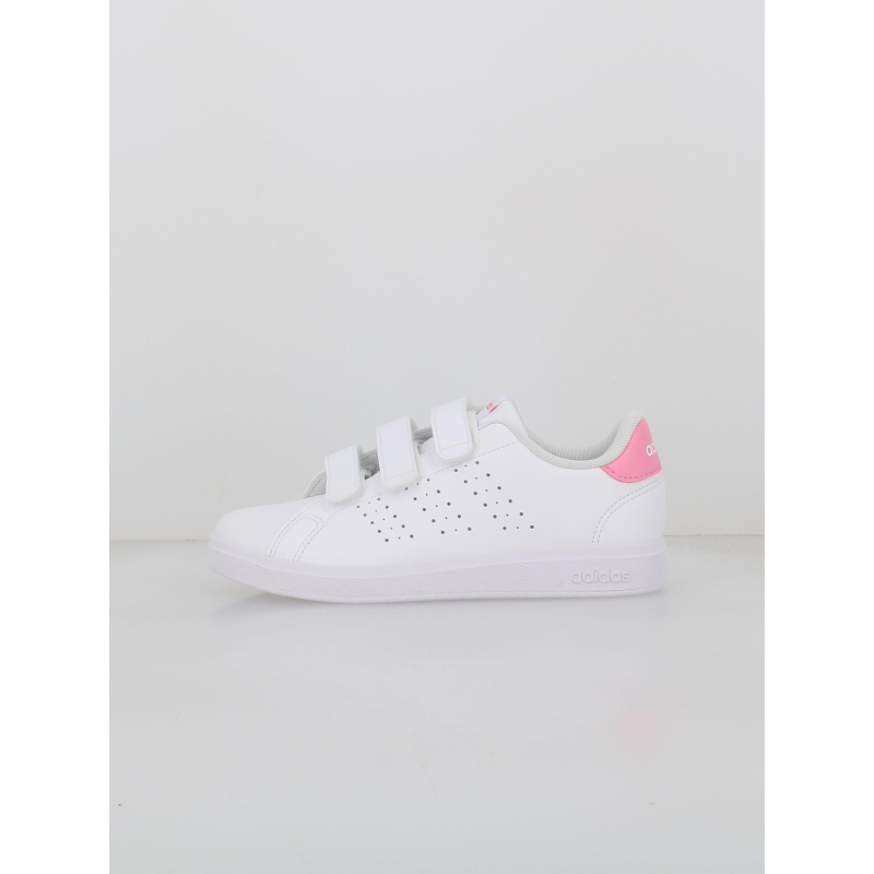 Baskets à scratch advantage base cf 2.0 blanc fille - Adidas