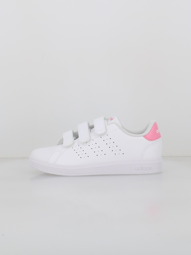 Baskets à scratch advantage base cf 2.0 blanc fille - Adidas