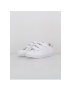 Baskets à scratch advantage base cf 2.0 blanc fille - Adidas