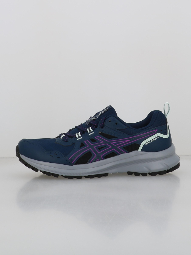 Chaussures de trail scout 3 bleu marine violet femme - Asics