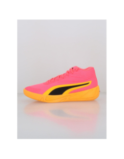 Chaussures de basketball court pro rose orange - Puma