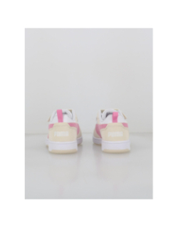 Baskets à scratch rebound ps blanc beige rose fille - Puma