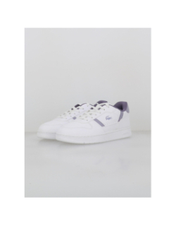 Baskets t-clip set blanc violet enfant - Lacoste