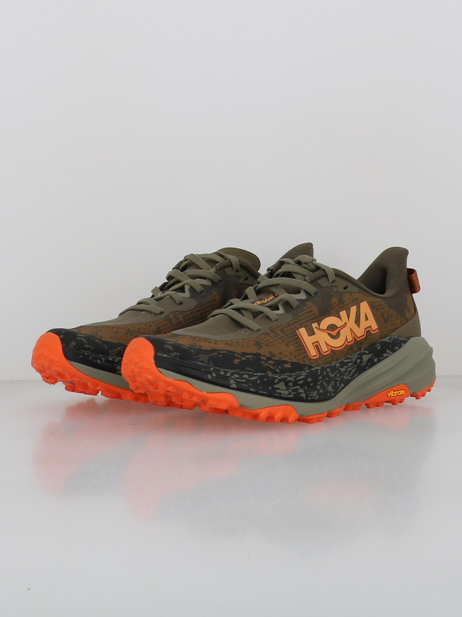 Chaussures de trail speedgoat 6 kaki homme Hoka