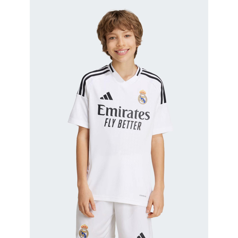 Maillot de football real madrid 24/25 blanc enfant - Adidas