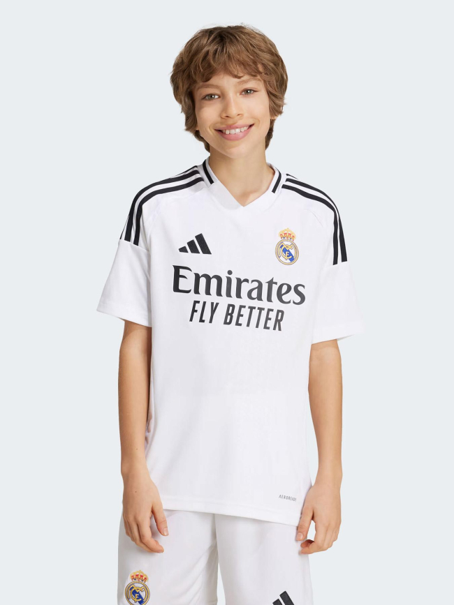 Maillot de football real madrid 24/25 blanc enfant - Adidas