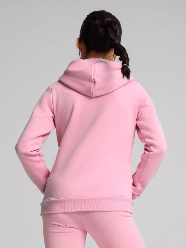 Sweat à capuche essential logo rose fille - Puma