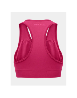 Brassière de sport daisy rose fuchsia femme - Only Play