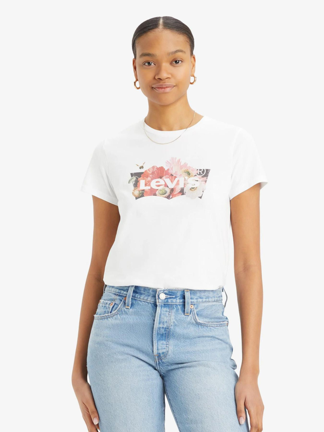 T-shirt the perfect tee floral blanc femme - Levi's