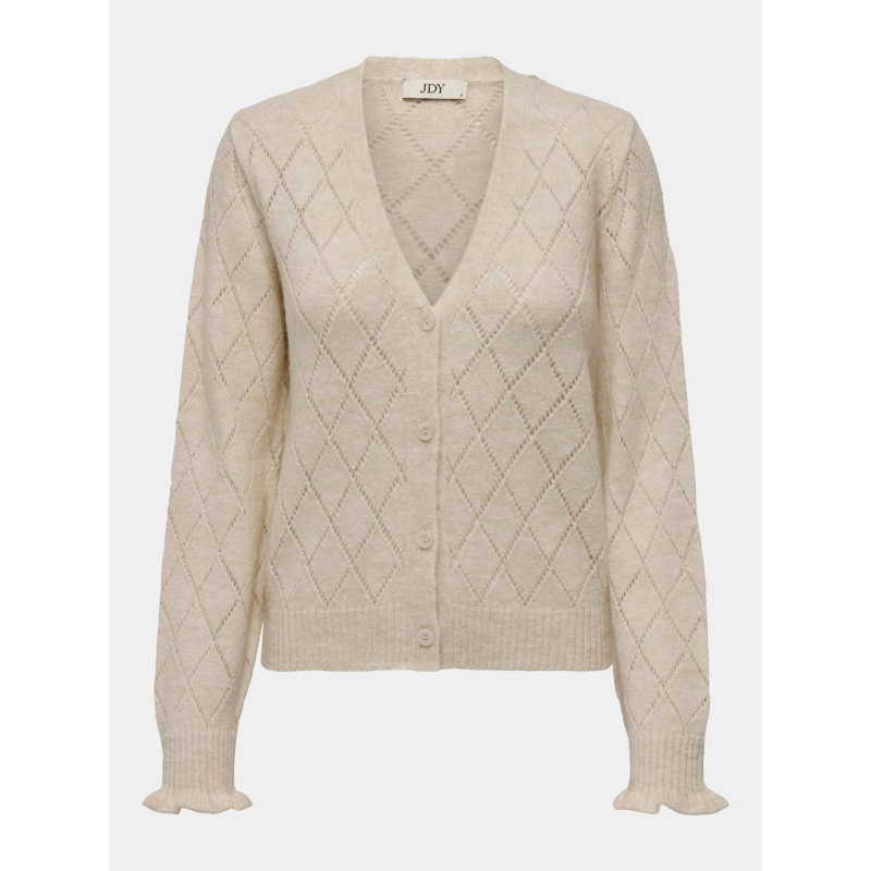 Gilet cardigan letty écru femme - Jacqueline De Yong