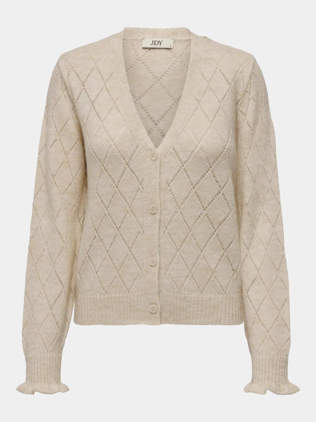 Gilet cardigan letty écru femme - Jacqueline De Yong