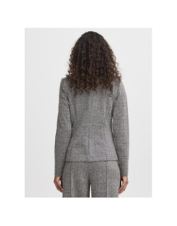 Veste blazer jacquard kate noir femme - Ichi