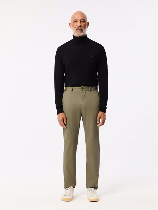 Pantalon chino slim fit kaki homme - Lacoste