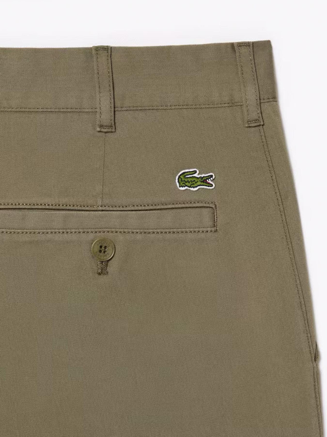 Pantalon chino slim fit kaki homme - Lacoste