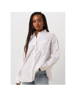 Chemise relax oversize blanc femme - Tommy Jeans