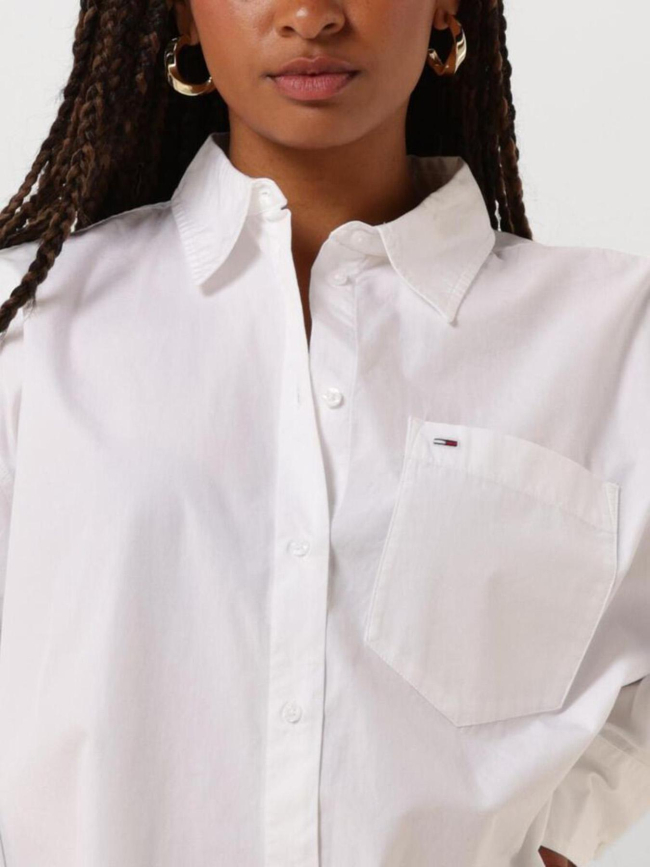 Chemise relax oversize blanc femme - Tommy Jeans