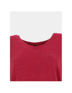 T-shirt rayé pailleté harrie rose femme - Only