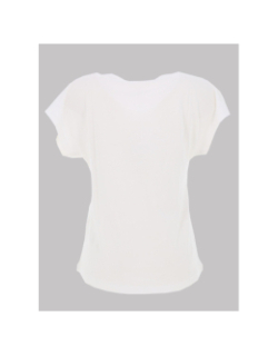 T-shirt col v winnie life message blanc femme - Only