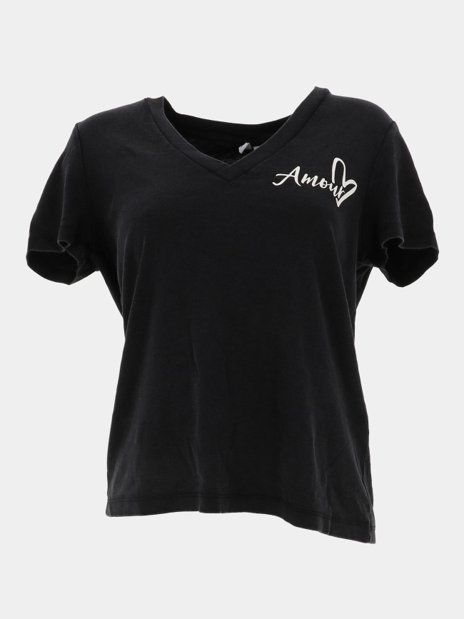 T-shirt col v othilde noir femme - Vero Moda