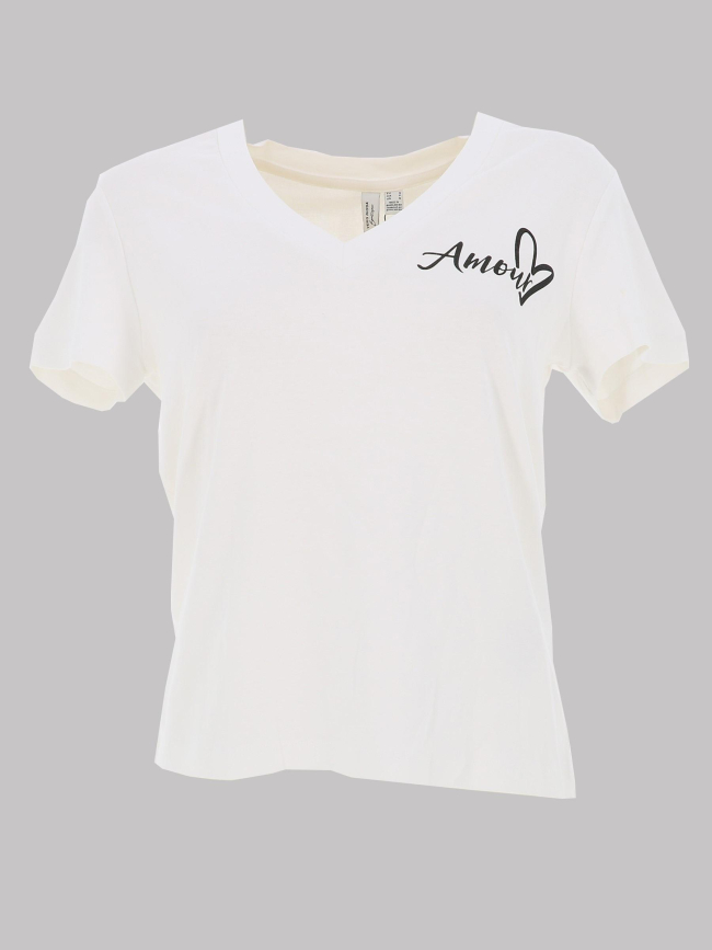 T-shirt col v othilde blanc femme - Vero Moda