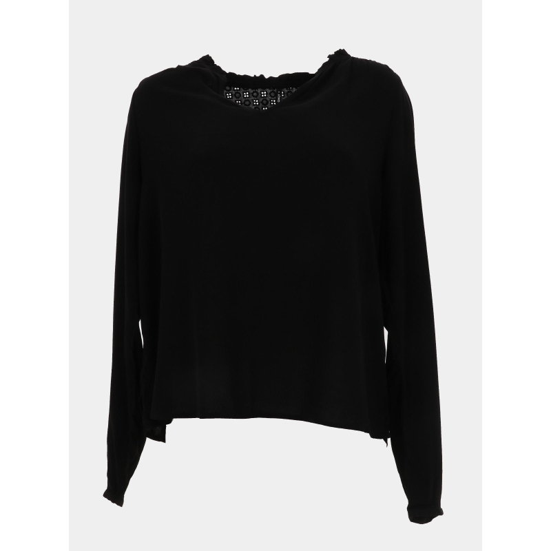 Blouse uni nicki noir femme - Only