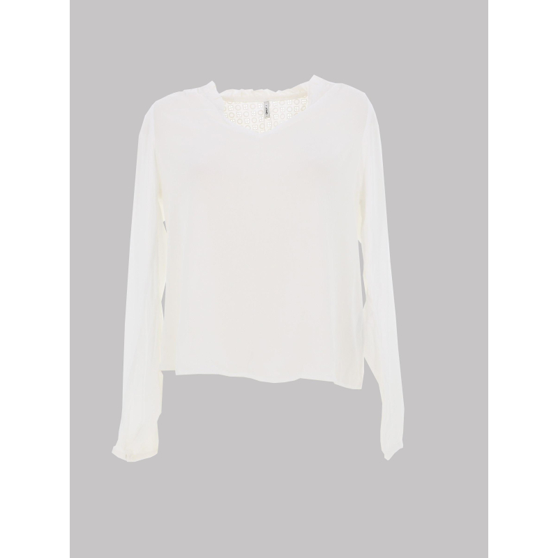 Blouse uni nicki blanc femme - Only