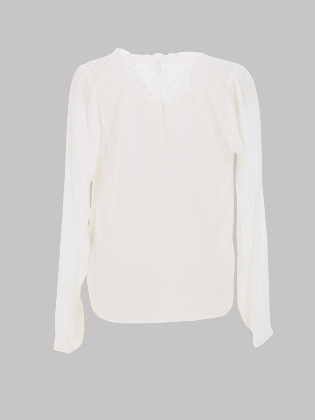 Blouse uni nicki blanc femme - Only