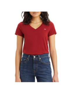 T-shirt perfect col v rouge femme - Levi's