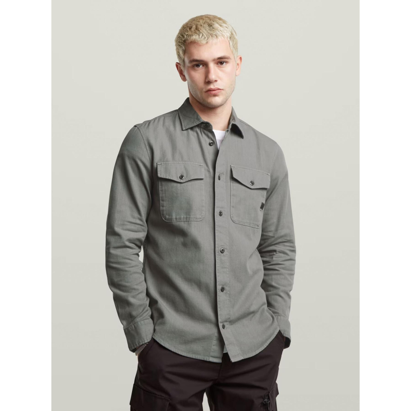 Chemise slim marine gris homme - G-star