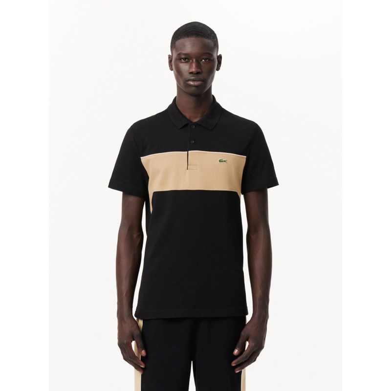 Polo regular fit bicolore noir homme - Lacoste