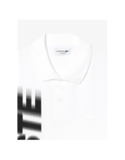 Polo movement imprimé blanc homme - Lacoste