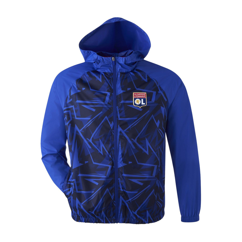 Veste coupe-vent training bleu homme - Olympique Lyonnais