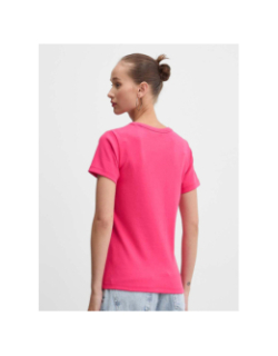 T-shirt uni deloris rose fuchsia femme - Hugo