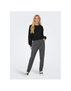 Pantalon pop trash elise gris femme - Only