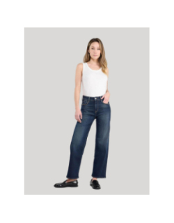 Jean flare pulp taille haute bleu femme - Le Temps Des Cerises