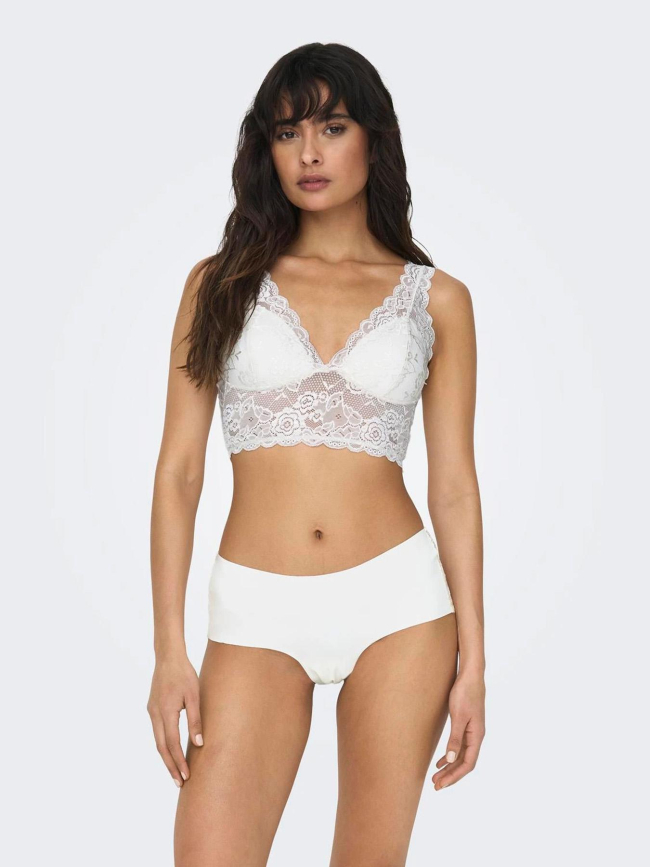 Soutien gorge dentelle chloé blanc femme - Only