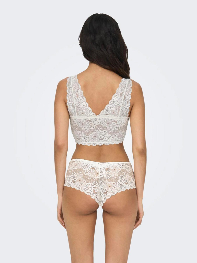 Soutien gorge dentelle chloé blanc femme - Only