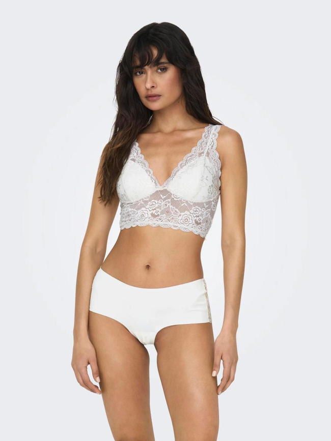 Soutien gorge dentelle chloé blanc femme - Only