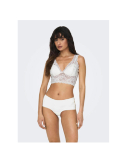 Soutien gorge dentelle chloé blanc femme - Only