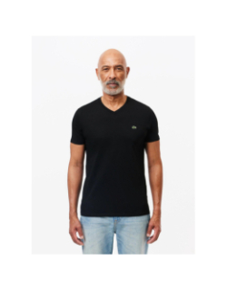 T-shirt core essentials col v noir homme - Lacoste