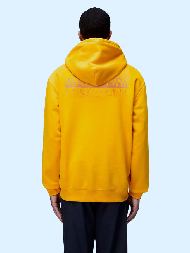 Sweat à capuche albula marigold orange homme - Napapijri