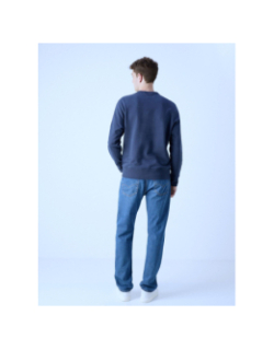 Pull badge crewneck bleu marine homme - Calvin Klein Jeans