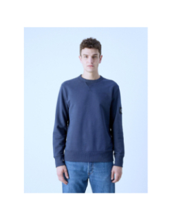 Pull badge crewneck bleu marine homme - Calvin Klein Jeans