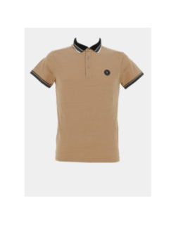 Polo mc stretch beige adulte - Sun Valley