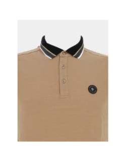 Polo mc stretch beige adulte - Sun Valley