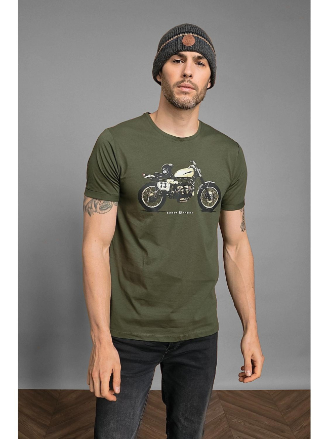 T-shirt legendary imprimé vert homme - Benson & Cherry