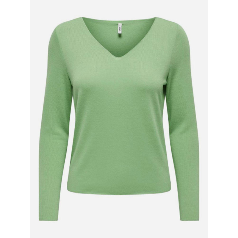 Pull fin uni hanna vert femme - Only